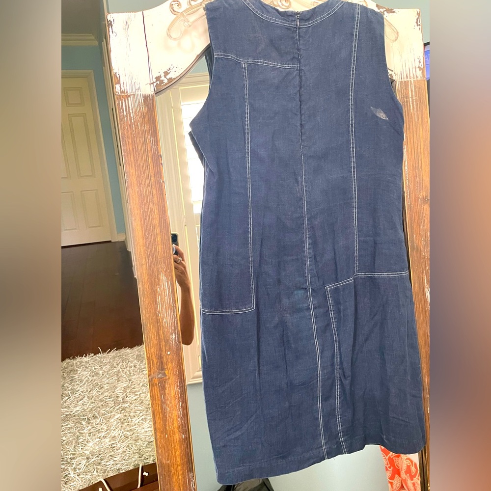 Blue denim dress